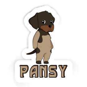 Pansy Sticker Deutsch Drahthaar Image