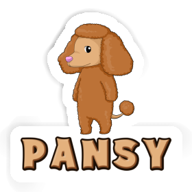 Pansy Sticker Poodle Image