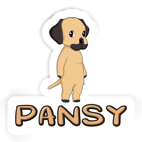 Sticker Pansy Rhodesian Ridgeback Image