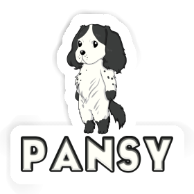 Pansy Sticker Spaniel Image