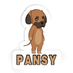 Sticker Pansy  Great Dane Image