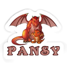 Dragon Sticker Pansy Image