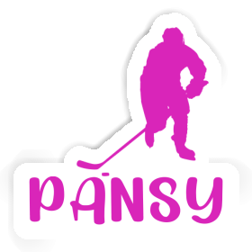 Eishockeyspielerin Sticker Pansy Image