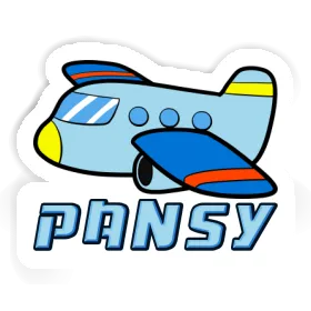 Jet Sticker Pansy Image