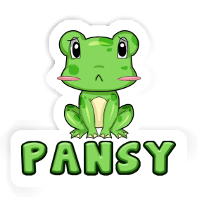 Pansy Sticker Frog Image