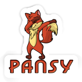 Sticker Dabbing Fox Pansy Image