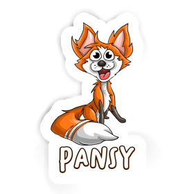 Pansy Sticker Fox Image