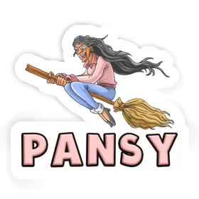 Sticker Pansy Teacher Image