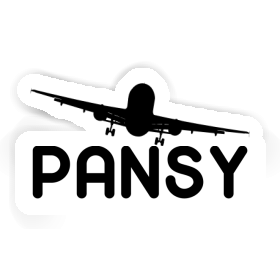 Sticker Pansy Flugzeug Image