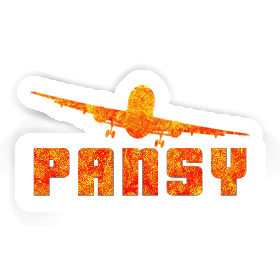 Flugzeug Sticker Pansy Image