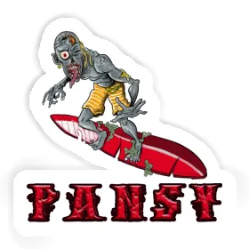 Pansy Sticker Surfer Image