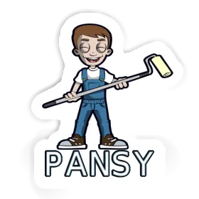 Painter Sticker Pansy Image