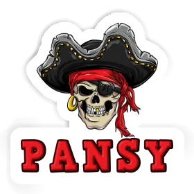 Sticker Pirate Pansy Image