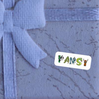 Sticker Animal Font Pansy Notebook Image