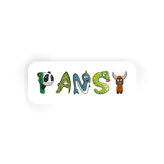 Sticker Animal Font Pansy Image