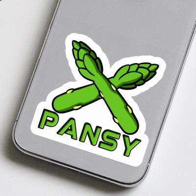 Asparagus Sticker Pansy Notebook Image