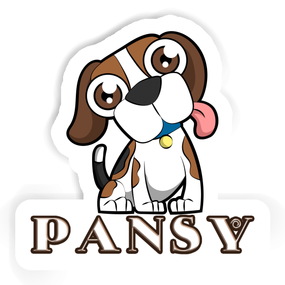 Pansy Sticker Beagle-Hund Gift package Image