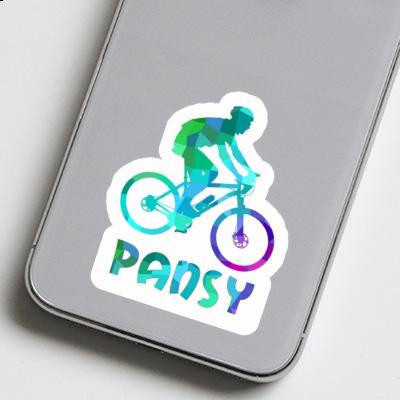 Sticker Pansy Biker Notebook Image