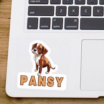 Pansy Sticker Boxerhund Image