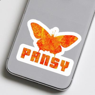 Pansy Sticker Butterfly Image