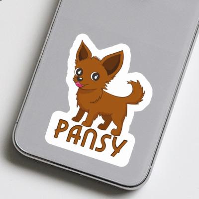 Sticker Pansy Chihuahua Notebook Image