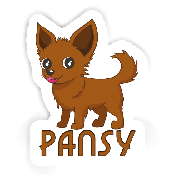 Sticker Pansy Chihuahua Image