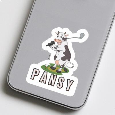 Pansy Sticker Kuh Laptop Image