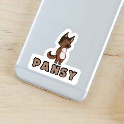 Pansy Sticker Deutscher Schäferhund Image