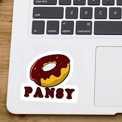 Pansy Sticker Doughnut Notebook Image