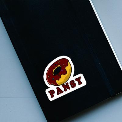 Pansy Sticker Doughnut Image