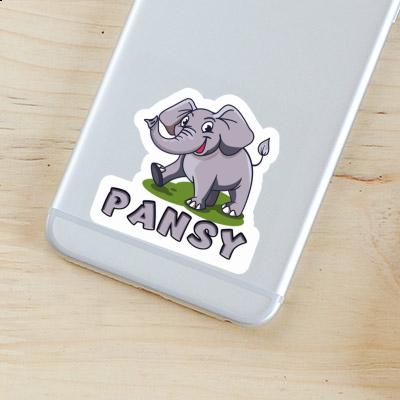 Elephant Sticker Pansy Gift package Image