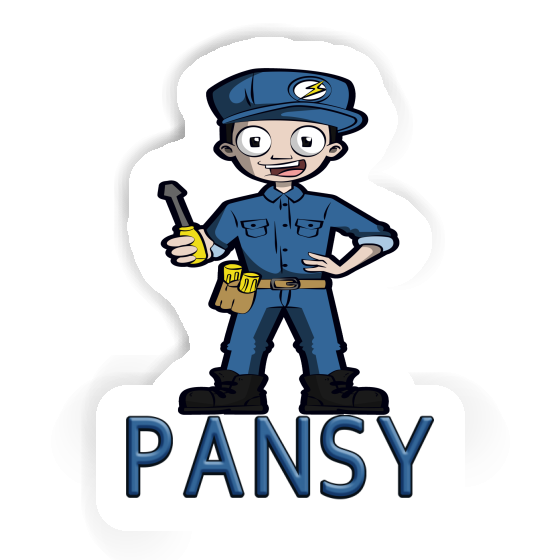 Sticker Pansy Electrician Gift package Image