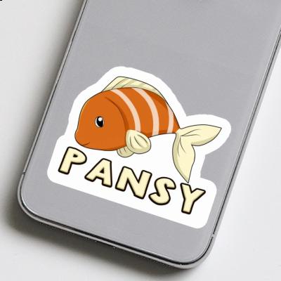 Sticker Fish Pansy Notebook Image