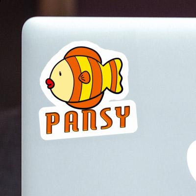 Sticker Fish Pansy Image