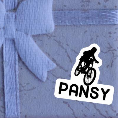 Autocollant Pansy Freeride Biker Laptop Image