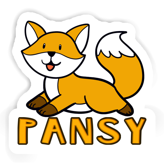 Sticker Pansy Fox Gift package Image