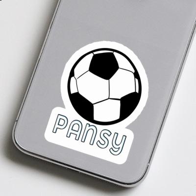 Sticker Soccer Pansy Laptop Image