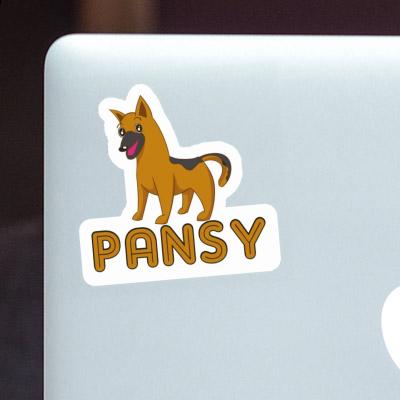 Sticker Pansy Schäferhund Image