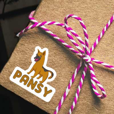 Sticker Pansy Schäferhund Gift package Image