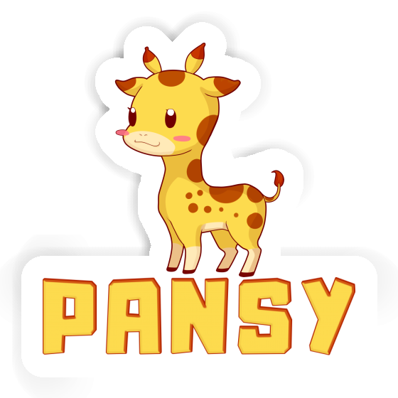 Pansy Sticker Giraffe Gift package Image