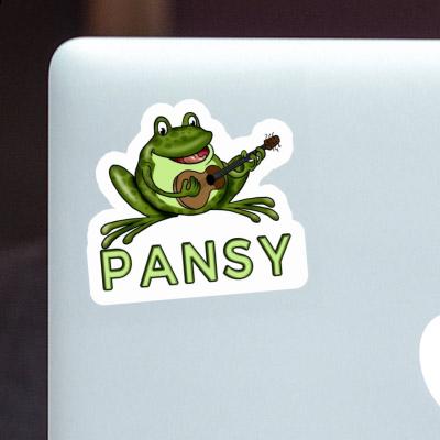 Pansy Sticker Frosch Laptop Image