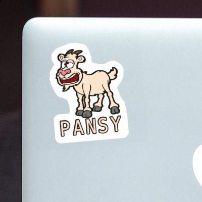 Pansy Sticker Ziege Laptop Image