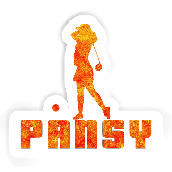 Golferin Sticker Pansy Image