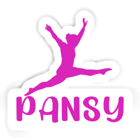 Sticker Pansy Gymnast Image