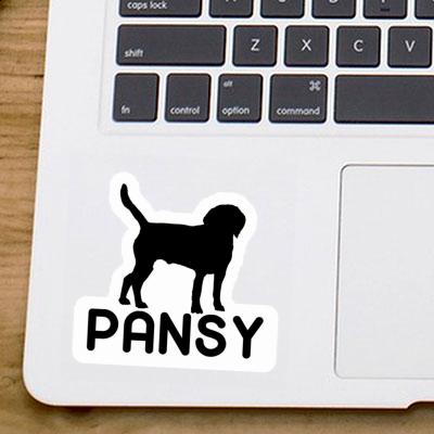 Sticker Dog Pansy Notebook Image