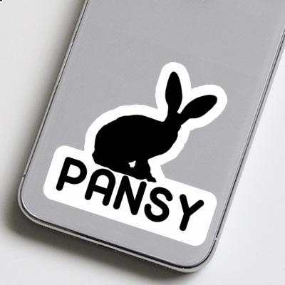 Sticker Pansy Rabbit Image