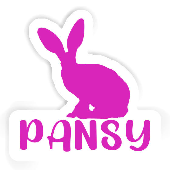 Pansy Sticker Rabbit Notebook Image