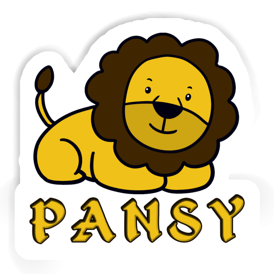 Sticker Pansy Lion Notebook Image