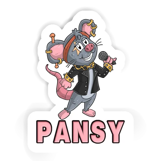 Pansy Sticker Singer Laptop Image