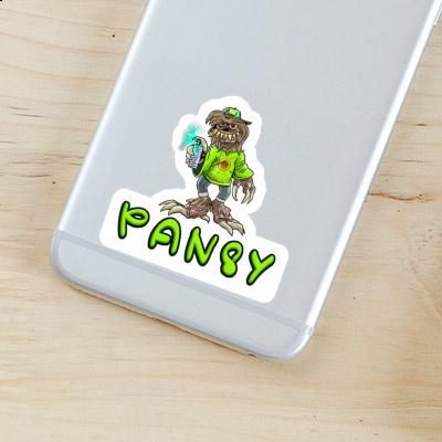 Sticker Sprayer Pansy Laptop Image